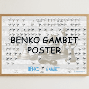 Benko gambit chess opening poster preview
