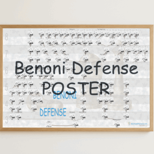 Benoni Defense chess opening poster preview