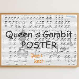 Queen's Gambit chess opening poster preview