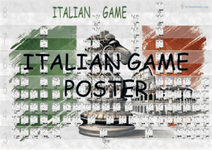 Italian game chess opening poster preview