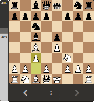 learn chess openings - Italian Game after 4.c3 preparing d4.